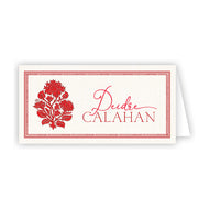 Sue Sartor Holiday Red Vintage Lily Place Cards