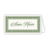 Sue Sartor Holiday Green Vintage Lily Place Cards