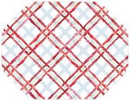 Lauren Dunn Abstract Plaid Posh Die-Cut Placemat