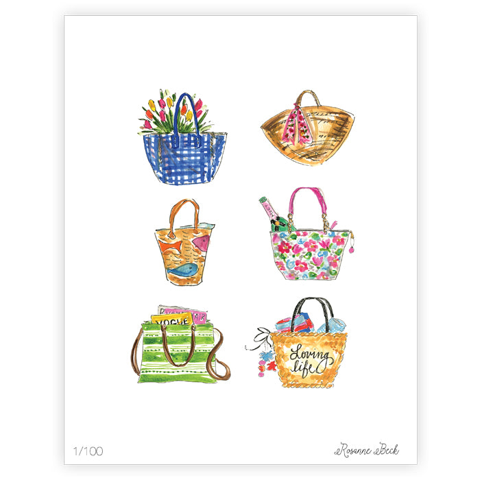 Totes Watercolor Art Print