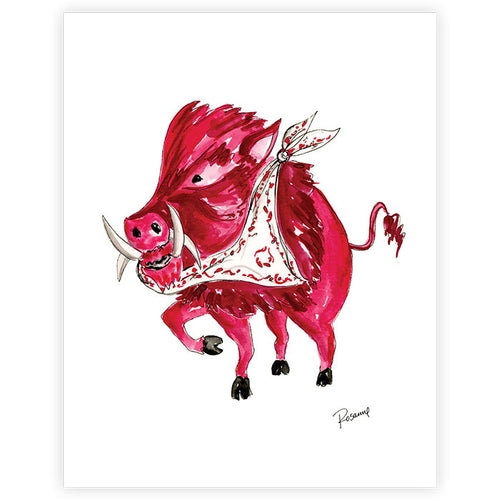 Razorback Art Print