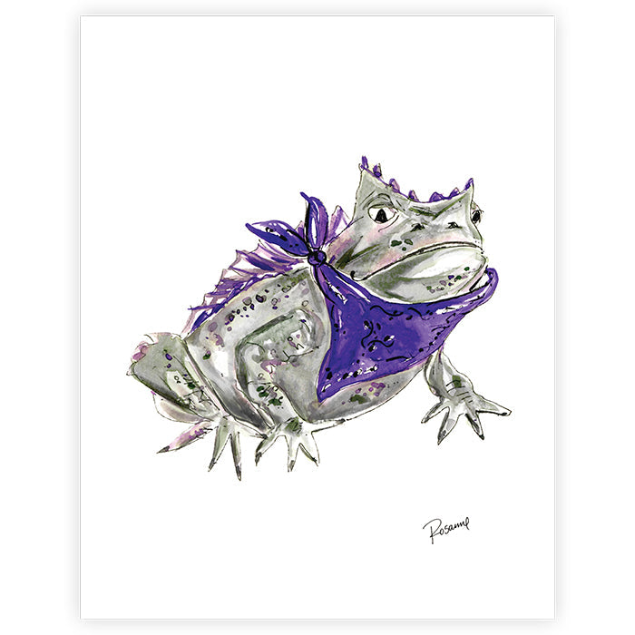 Horned Frog Art Print