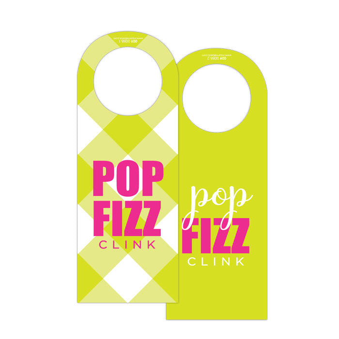 Pop Fizz Clink Wine Tag