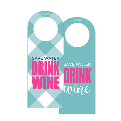 Save Water Drink Wine Wine Tag