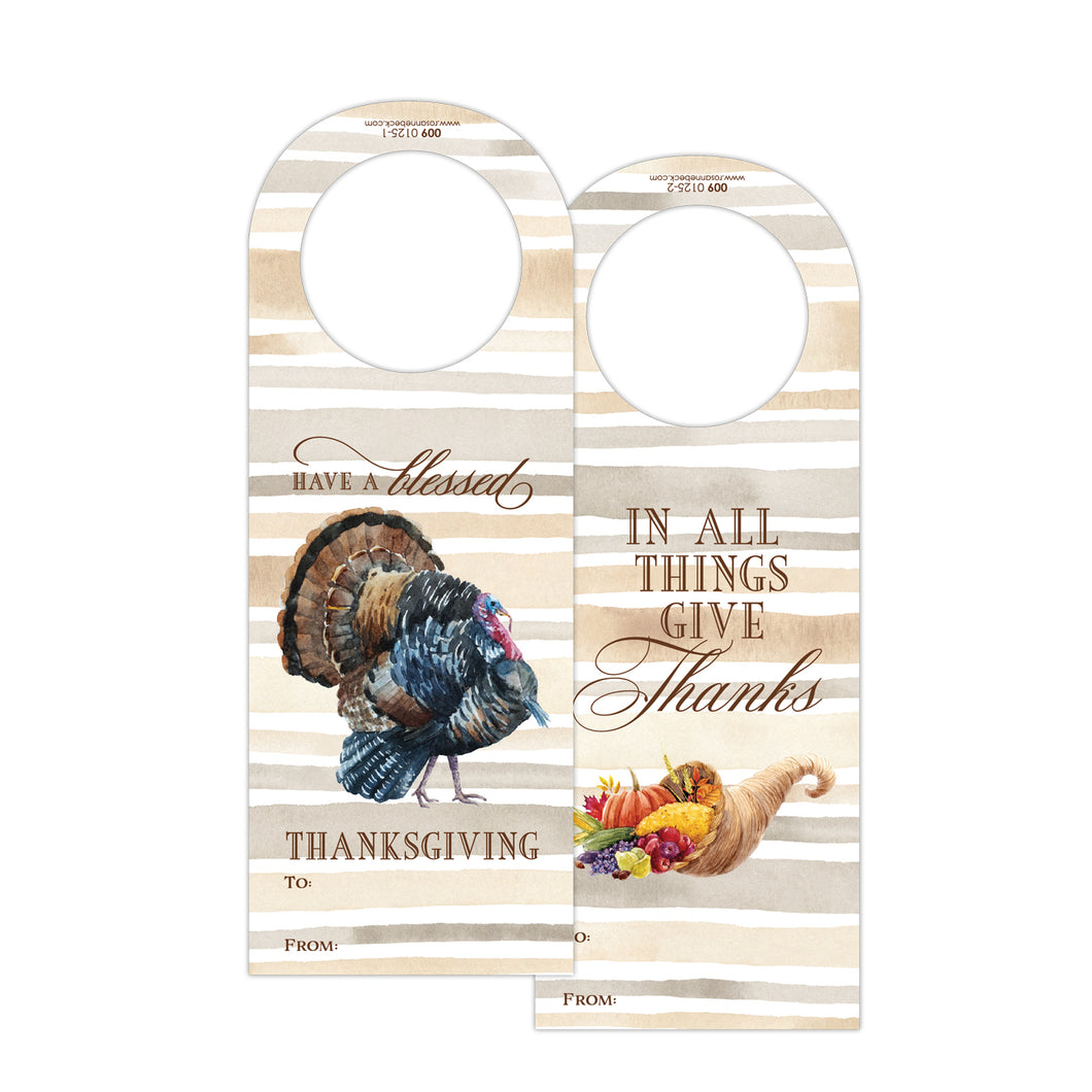 Have a Blessed Thanksgiving Wine Tag