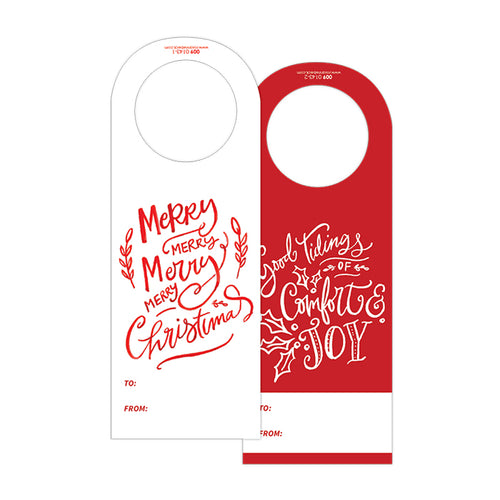 Merry Merry Christmas Wine Tag