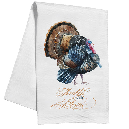 Thankful and Blessed Kitchen Towel