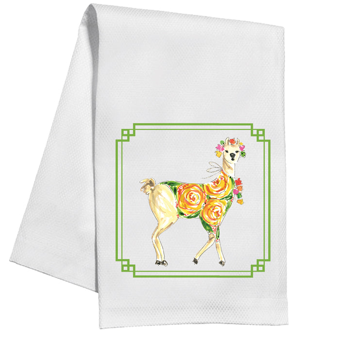 Green Llama Kitchen Towel