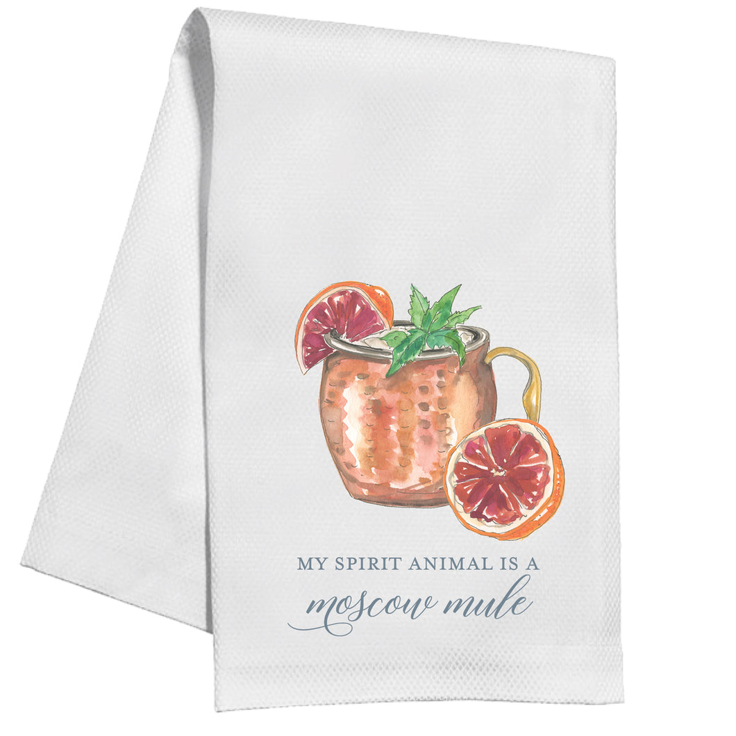 My Spirit Animal Is A Moscow Mule Kitchen Towel