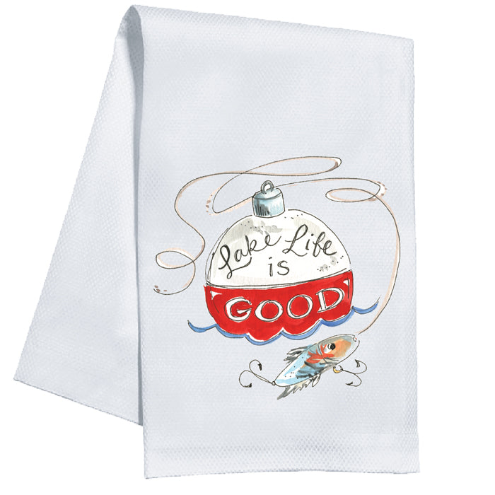 Lake Life Is Good Kitchen Towel