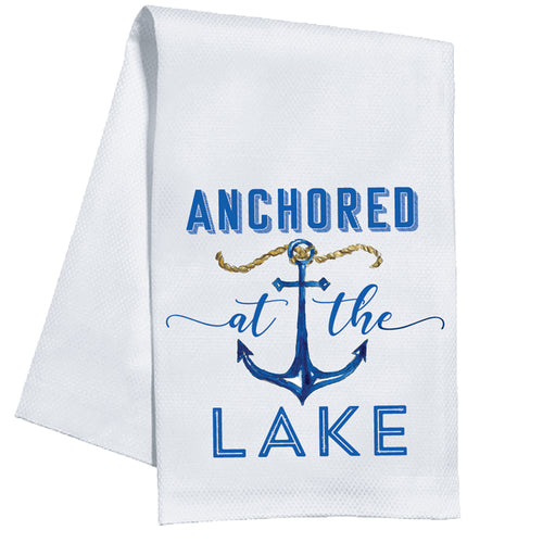 Anchored at the Lake Kitchen Towel