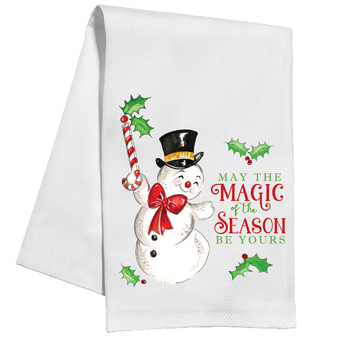 May The Magic Of The Season Be Yours Kitchen Towel