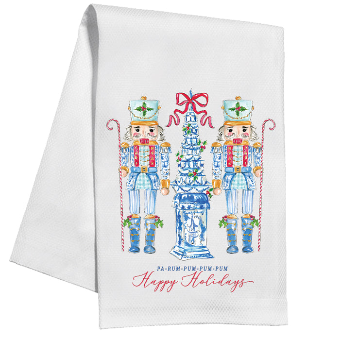 Chinoiserie Nutcrackers Kitchen Towel