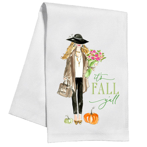 It's Fall Y'all Fashionista Kitchen Towel