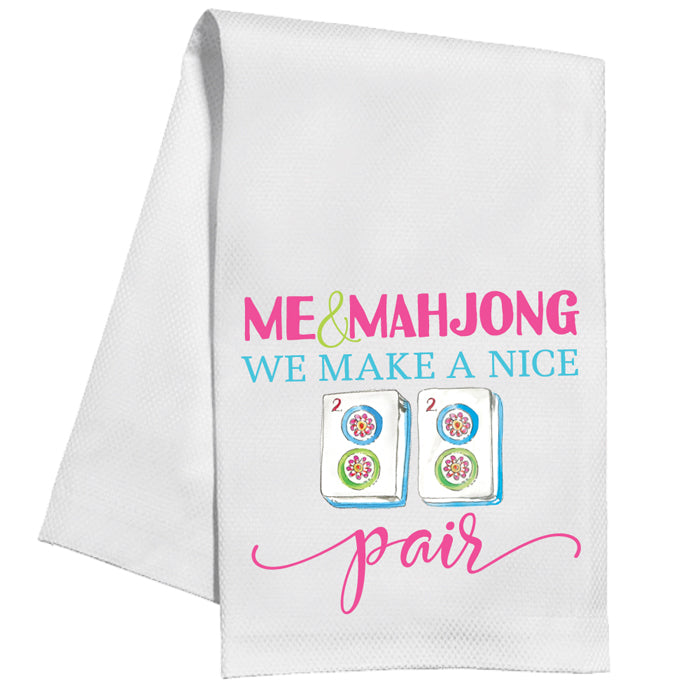 “Me & Mahjong We Make A Nice Pair” Kitchen Towel