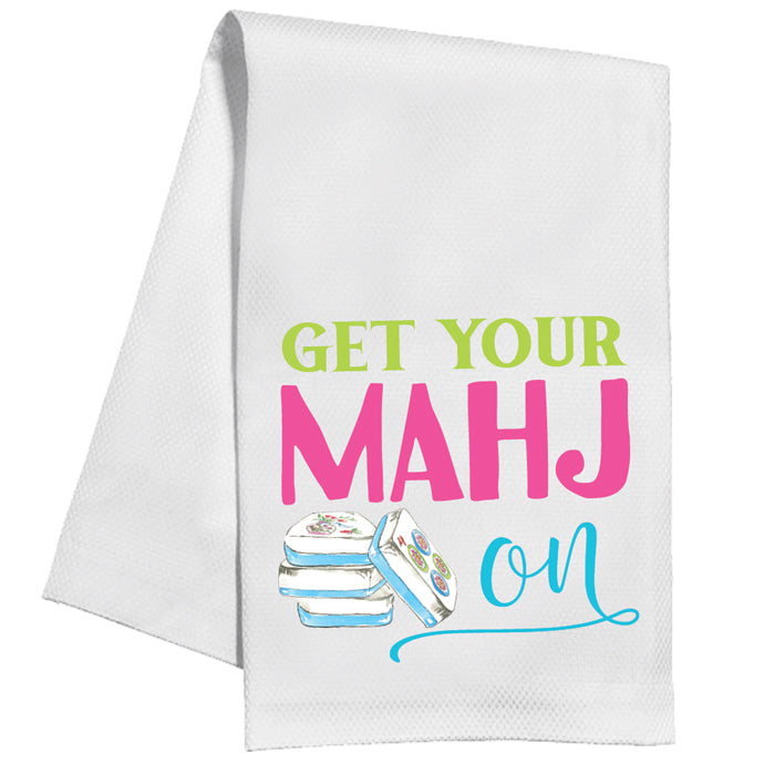 “Get Your Mahj On” Kitchen Towel