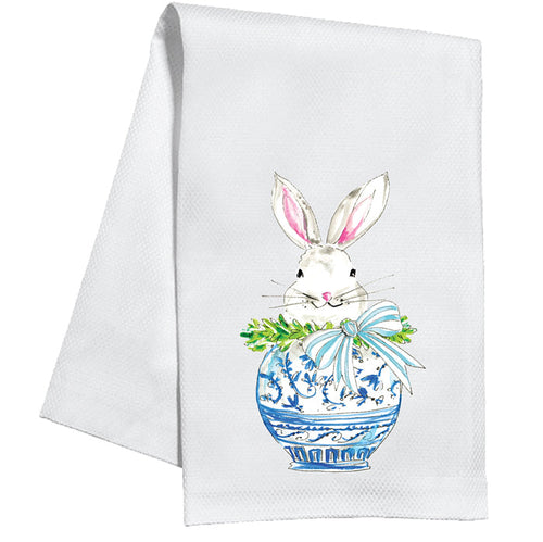 Chinoiserie Egg Bunny Kitchen Towel