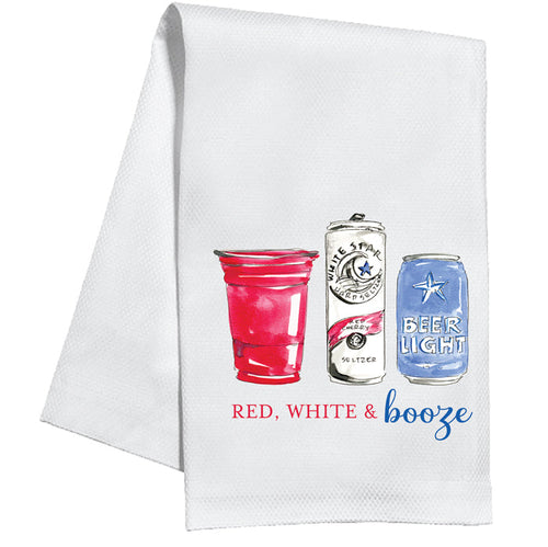 Red White & Booze Kitchen Towel