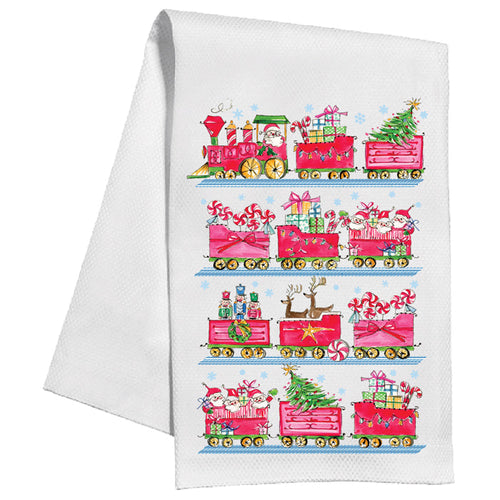 Santa Train Kitchen Towel
