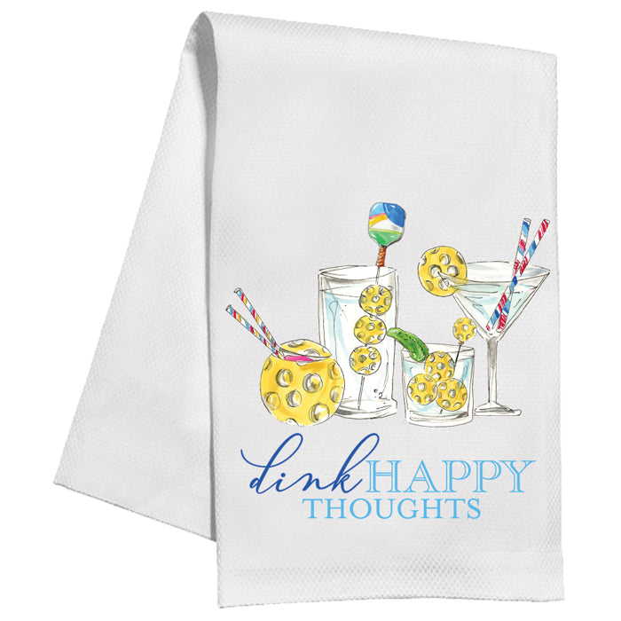 Dink Happy Thoughts Cocktail Kitchen Towel
