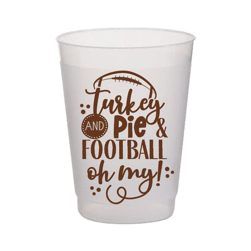Turkey and Pie & Football Oh My! Frost Flex Cup