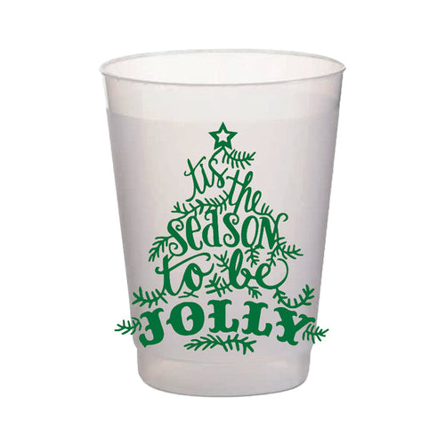 Tis the Season To Be Jolly Frost Flex Cups
