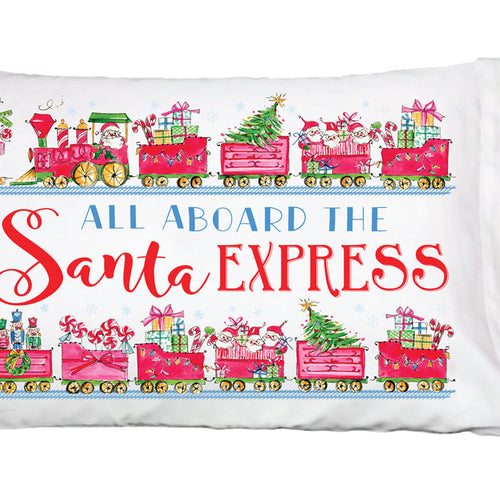 Santa Train Pillowcase