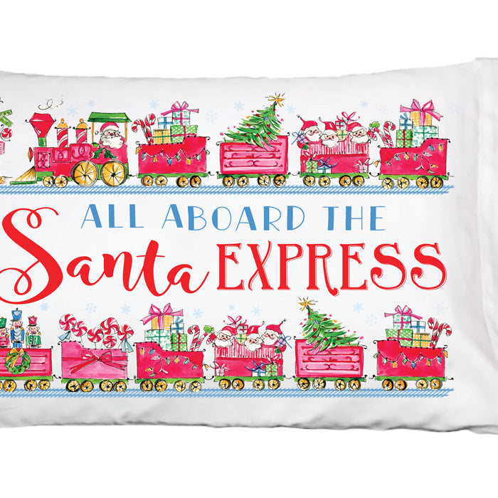 Santa Train Pillowcase