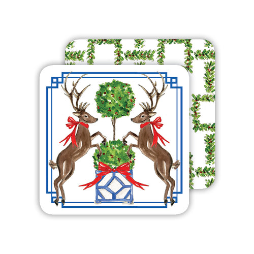 Christmas Animal Duo Paper Coasters