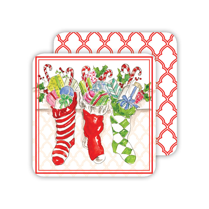 Stockings Paper Coasters