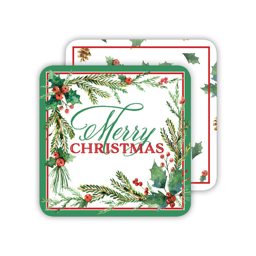 Merry Christmas Paper Coasters