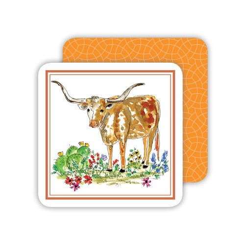 Texas Longhorn Paper Coasters