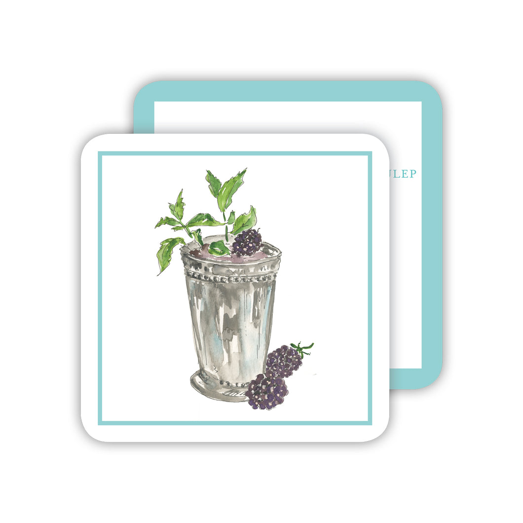 Mint Julep Cocktail Paper Coasters