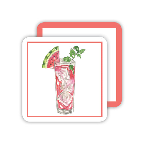 Watermelon Cocktail Paper Coasters