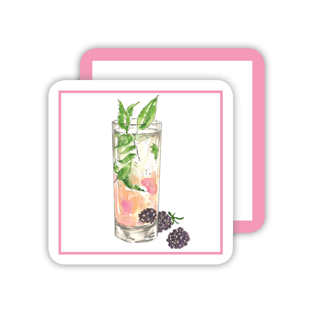 Rasberry Cocktail Paper Coasters