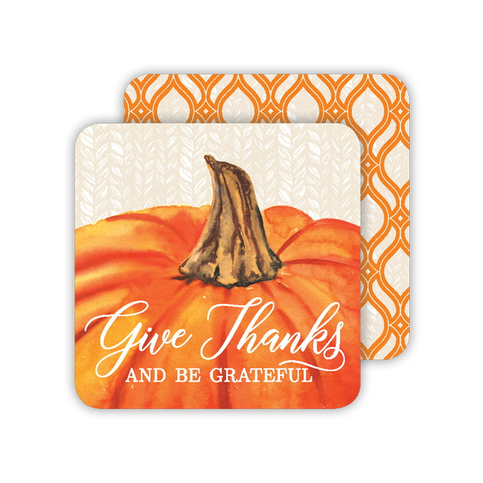 Give Thanks And Be Grateful Paper Coasters