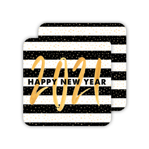Happy New Year 2021 Paper Coasters
