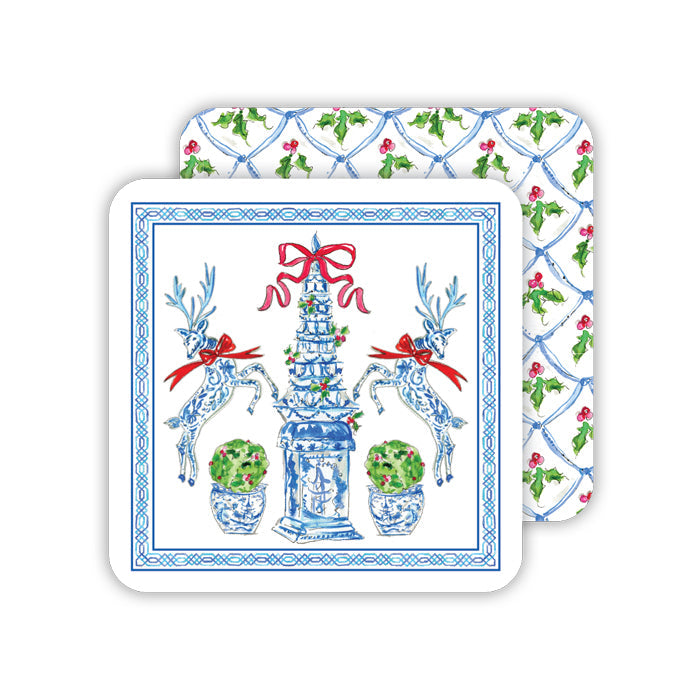 Holiday Tulipiere Paper Coasters