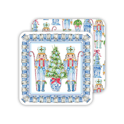 Chinoiserie Nutcrackers Paper Coasters