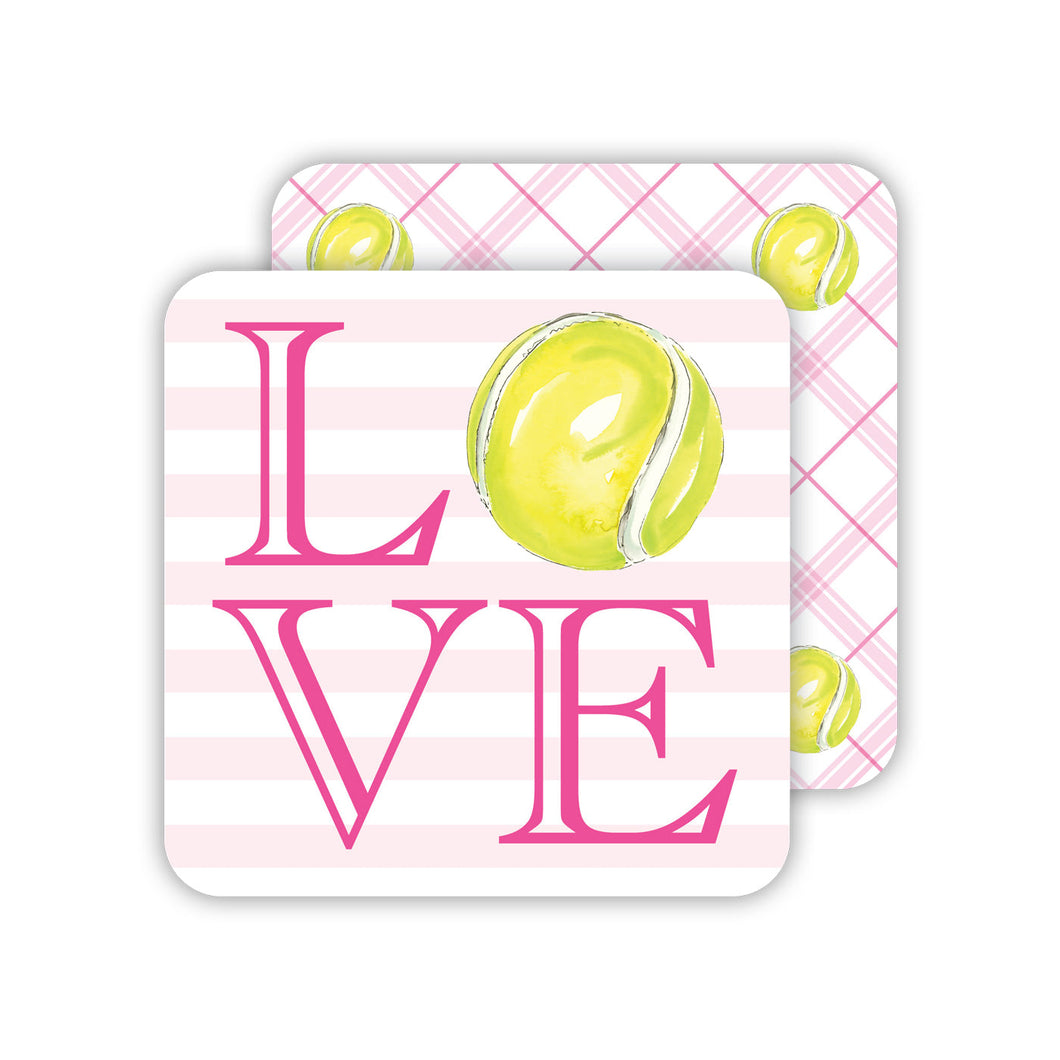 Tennis LOVE Paper Coasters
