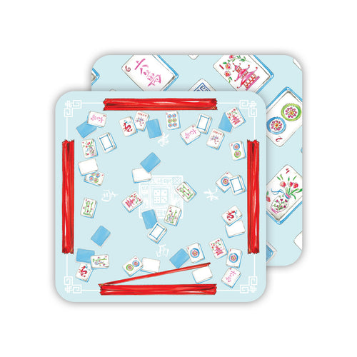 Mahjong Table Paper Coasters