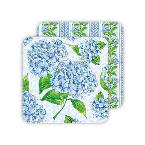 Blue Hydrangea Paper Coasters