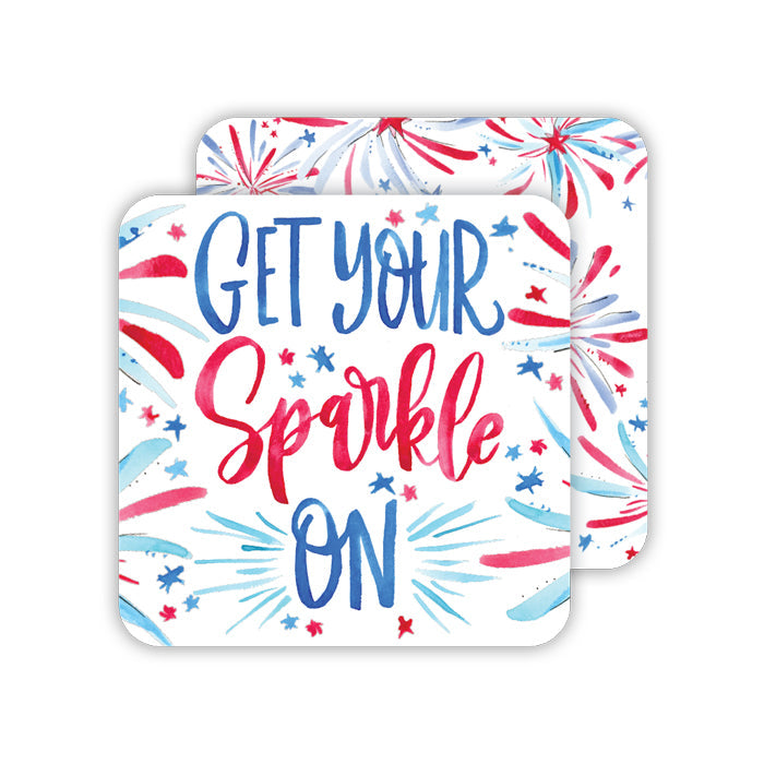 Get Your Sparkle On Paper Coasters
