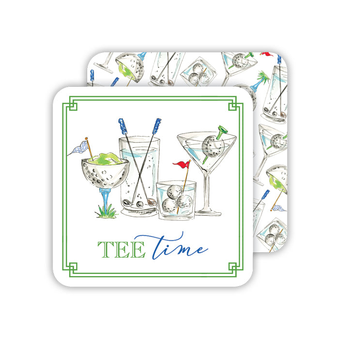 Golf Cocktails Paper Coasters