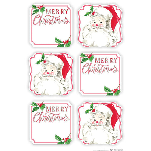 Candy Canes and Santa Die-Cut Sticker Sheet