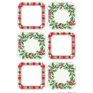 Holiday Plaid Die-Cut Sticker Sheet