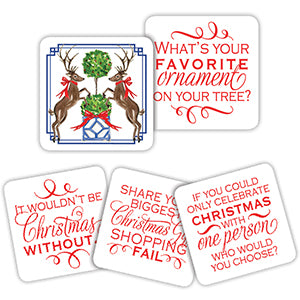 Christmas Animal Duo Conversation Coasters