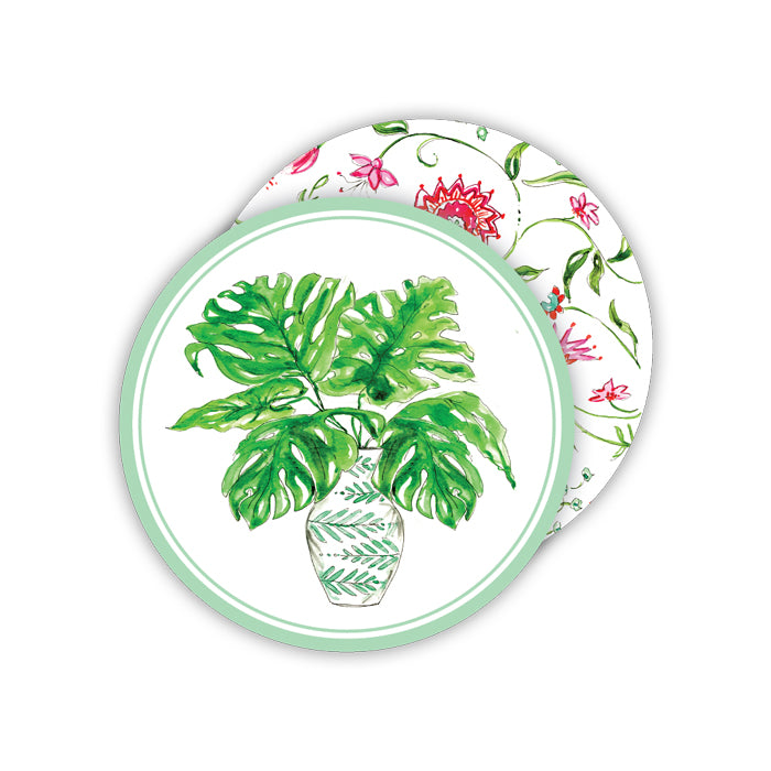 RosanneBeck Collections Potted Palm Paper Coasters