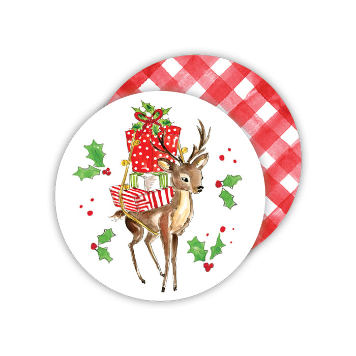 Baby Reindeer Paper Coasters