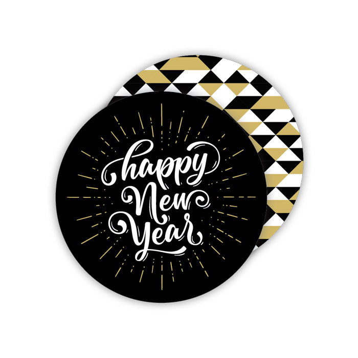 Happy New Year Paper Coasters